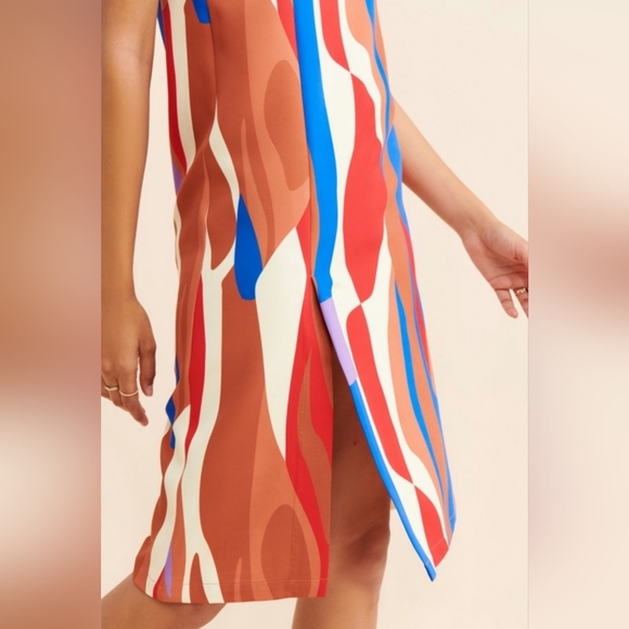 Hosjberg Greta Adele Slip Dress New Anthropologie Retro Mod 70's Pucci S… - Picture 4 of 15